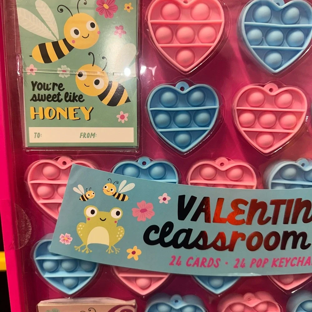 Valentine's Day Pop Keychain Set